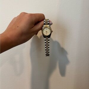 Elegant Two-Tone Wristwatch